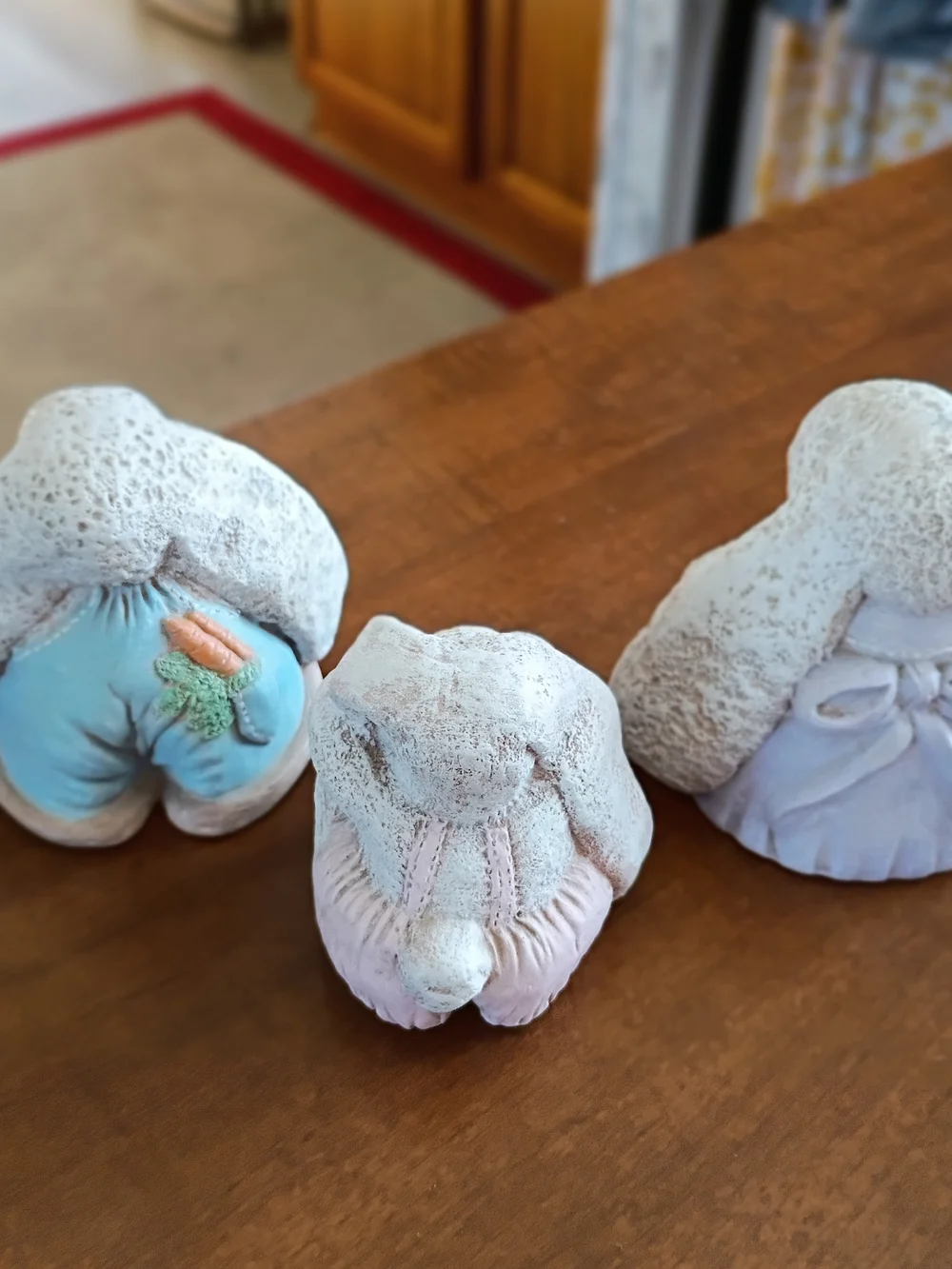 Decorative Cream Bunny Figurine - Charming Small Pets Accent